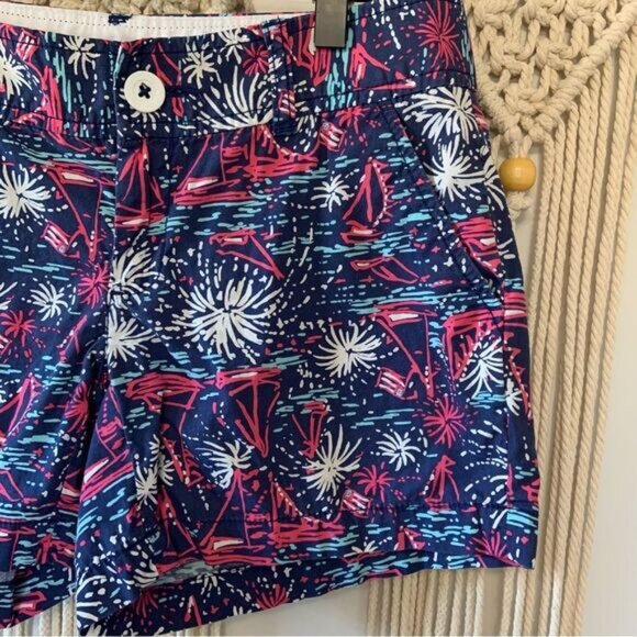 LILLY PULITZER Sparks Fly Glow In The Dark Callahan Shorts Zero - Picture 2 of 15